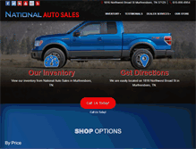 Tablet Screenshot of nationalautosales.biz